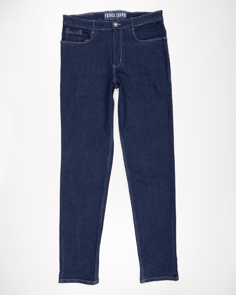 MARTINIQUE BLUE SLIM FIT MID-RISE CLEAN LOOK STRETCHABLE DENIM J89-30, J89-32, J89-34, J89-36, J89-38, J89-40