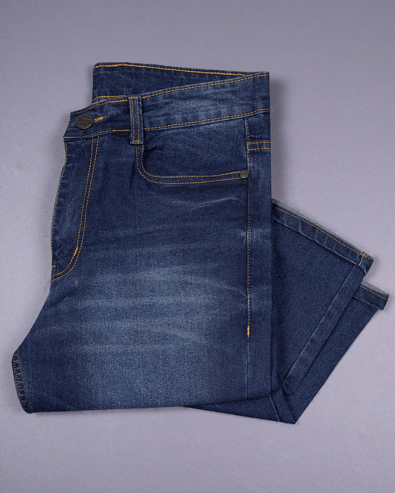 Rhino Blue Slim Fit Mid-Rise Clean Look Stretchable Denim J95-32, J95-34, J95-36, J95-38, J95-40