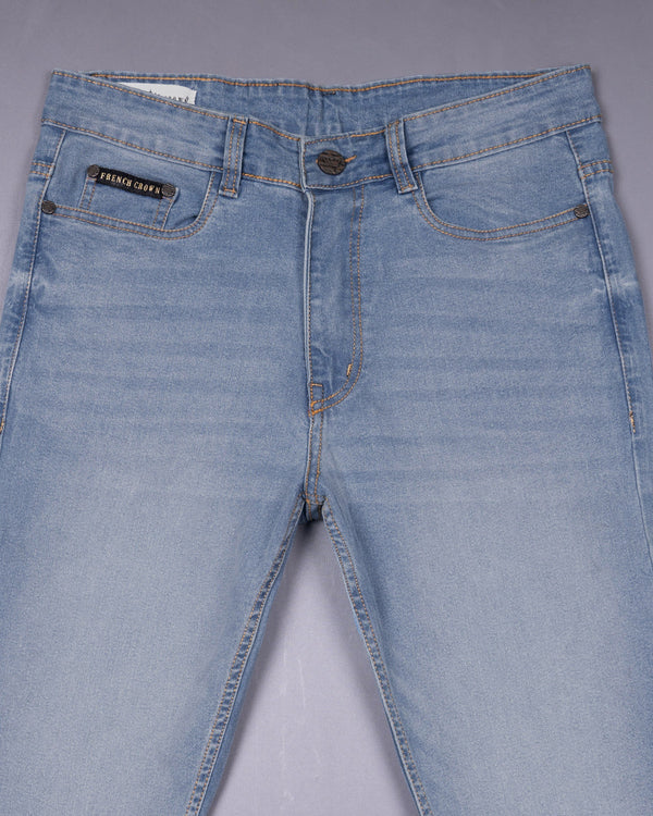 Raven Blue Slim Fit Mid-Rise Clean Look Stretchable Denim J97-32, J97-34, J97-36, J97-38, J97-40