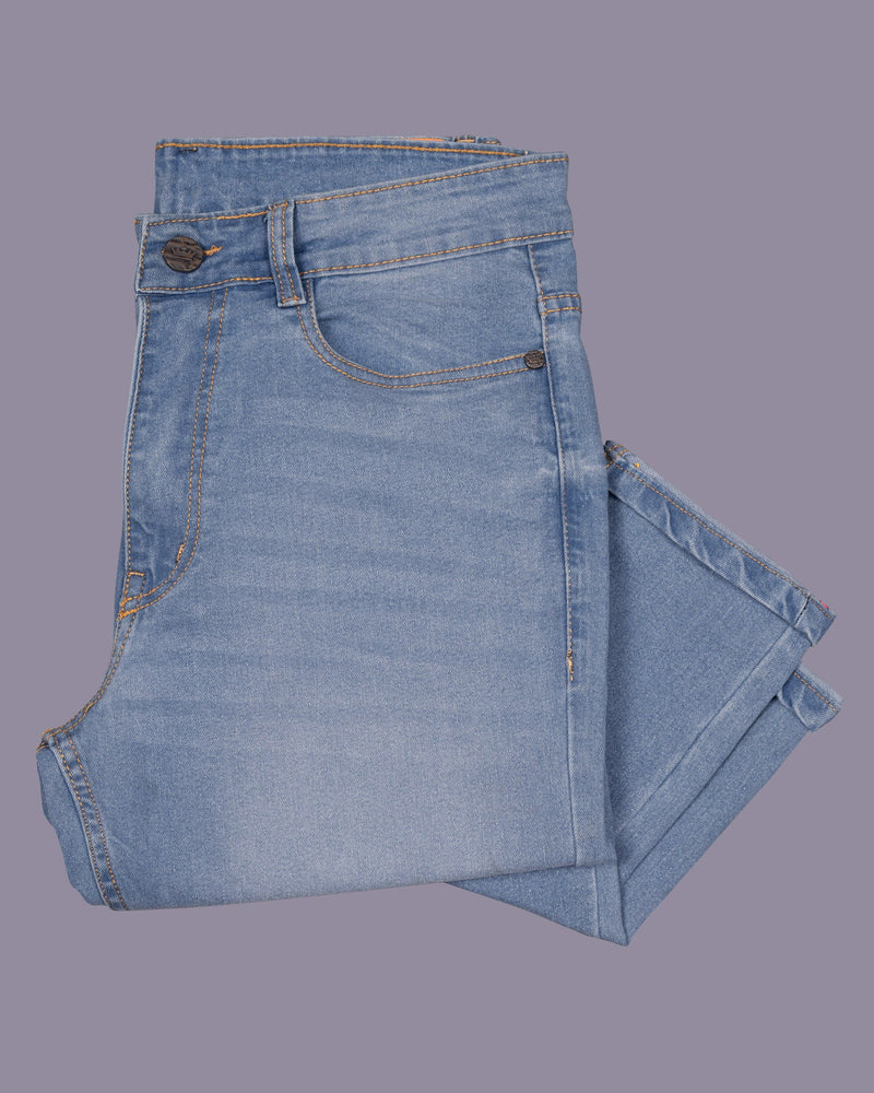 Raven Blue Slim Fit Mid-Rise Clean Look Stretchable Denim J97-32, J97-34, J97-36, J97-38, J97-40