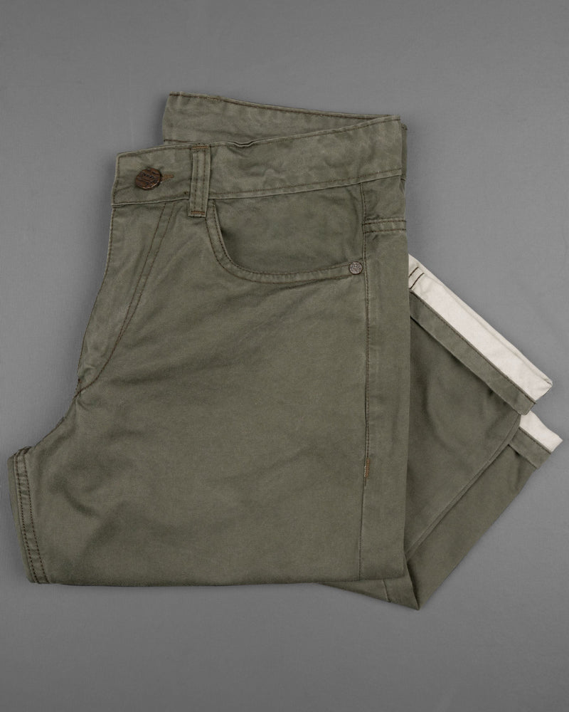 Olive Green Slim Fit Stretchable Denim J99-32, J99-34, J99-36, J99-38, J99-40