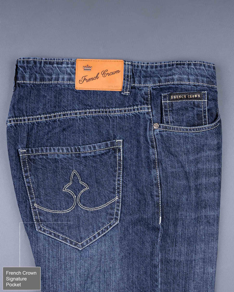 Dolphin Blue Hand Sanding Comfort Fit Denim J110-32, J110-34, J110-36, J110-38, J110-40