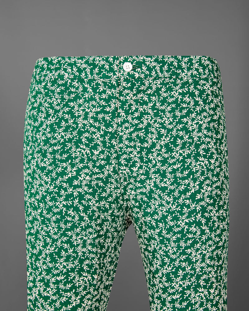 Salem Green Leaves Printed Premium Tencel Lounge Pant LP143-28, LP143-30, LP143-32, LP143-34, LP143-36, LP143-38, LP143-40, LP143-42, LP143-44