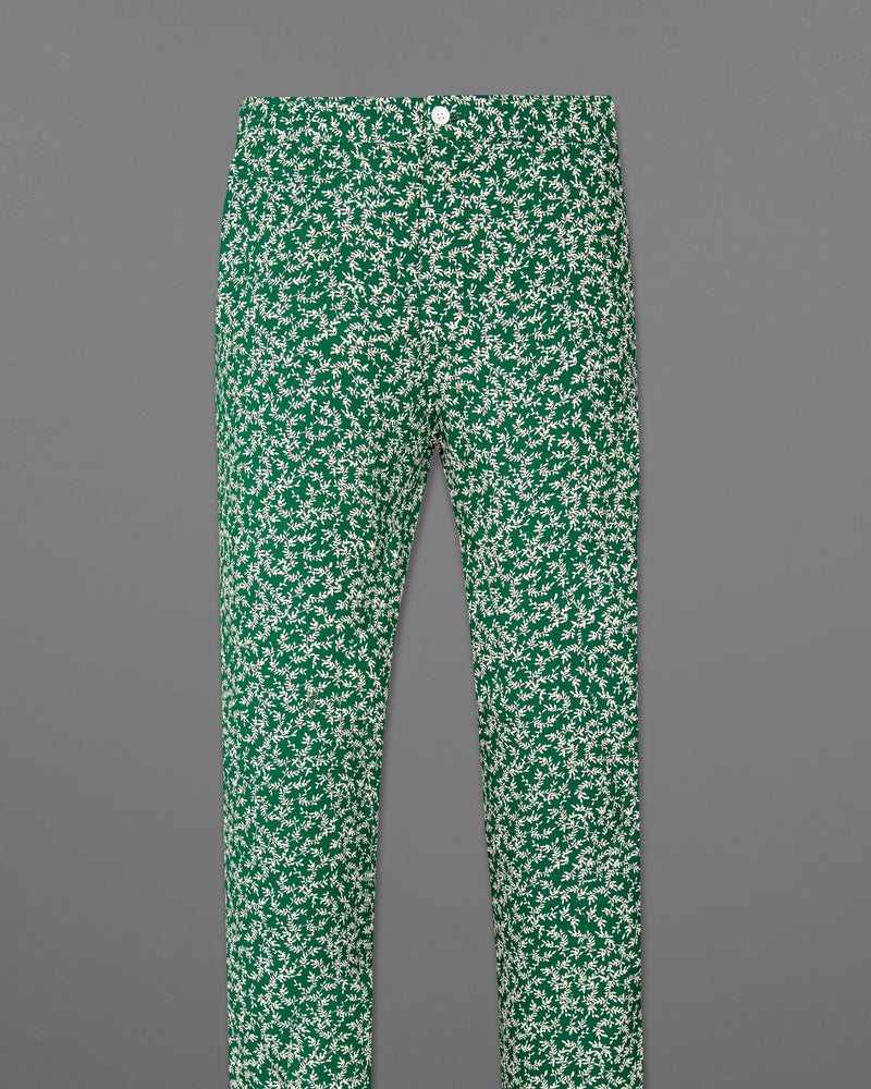 Salem Green Leaves Printed Premium Tencel Lounge Pant LP143-28, LP143-30, LP143-32, LP143-34, LP143-36, LP143-38, LP143-40, LP143-42, LP143-44