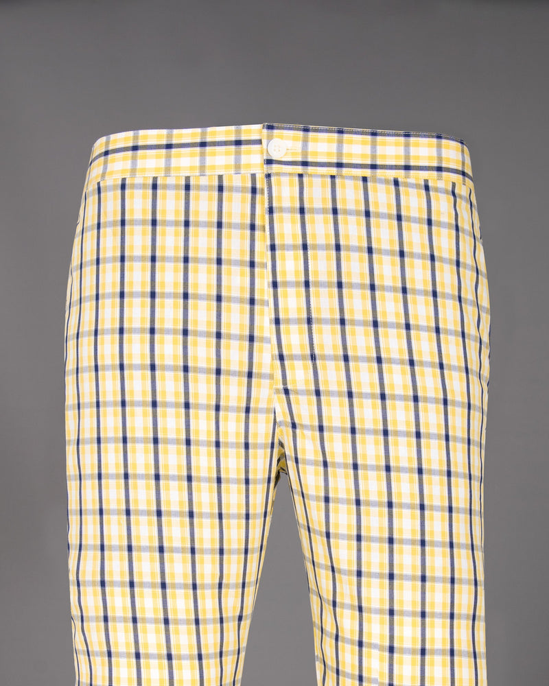 Bright White with Port Gore Plaid Premium Cotton Lounge Pant LP159-28, LP159-30, LP159-32, LP159-34, LP159-36, LP159-38, LP159-40, LP159-42, LP159-44