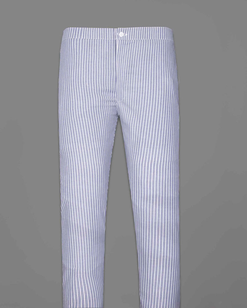 Dolphin Blue with Wild Sand Striped Premium Cotton Lounge Pant LP162-28, LP162-30, LP162-32, LP162-34, LP162-36, LP162-38, LP162-40, LP162-42, LP162-44