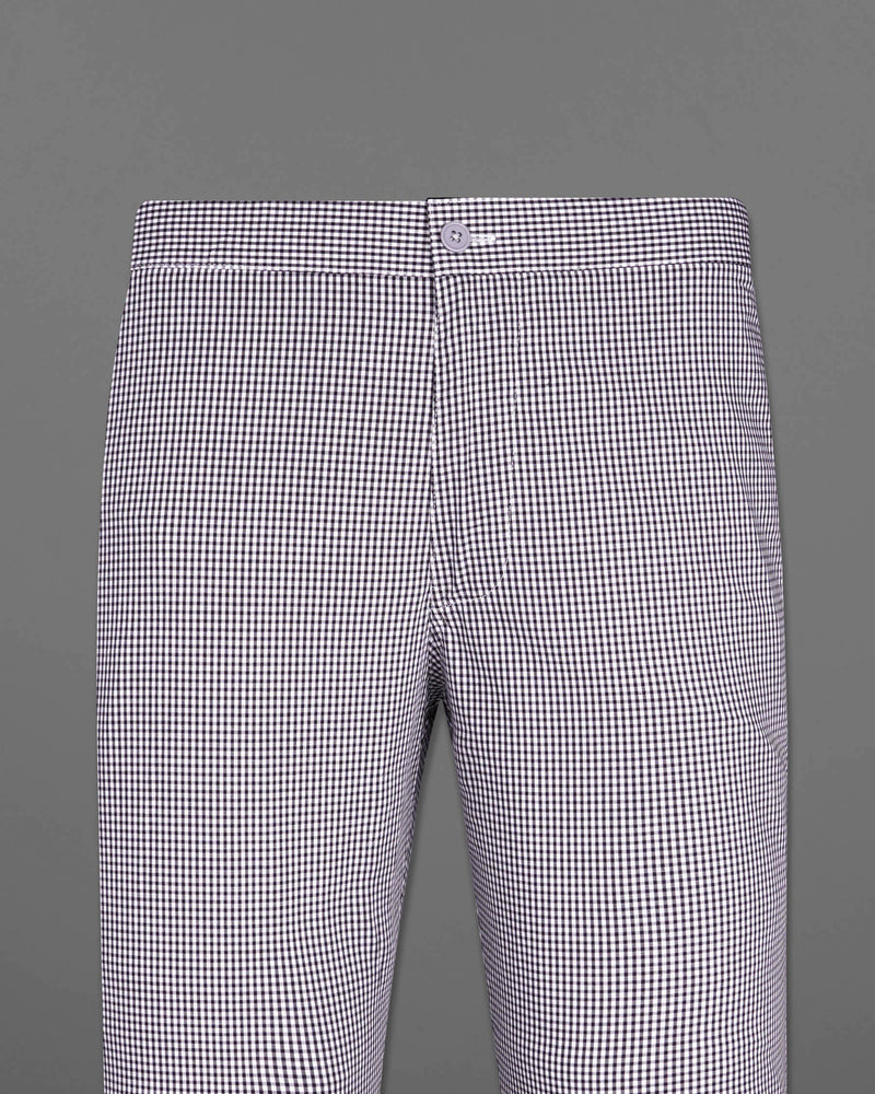 Zeus Black with Off white Gingham Checkered Premium Cotton Lounge Pant LP178-28, LP178-30, LP178-32, LP178-34, LP178-36, LP178-38, LP178-40, LP178-42, LP178-44