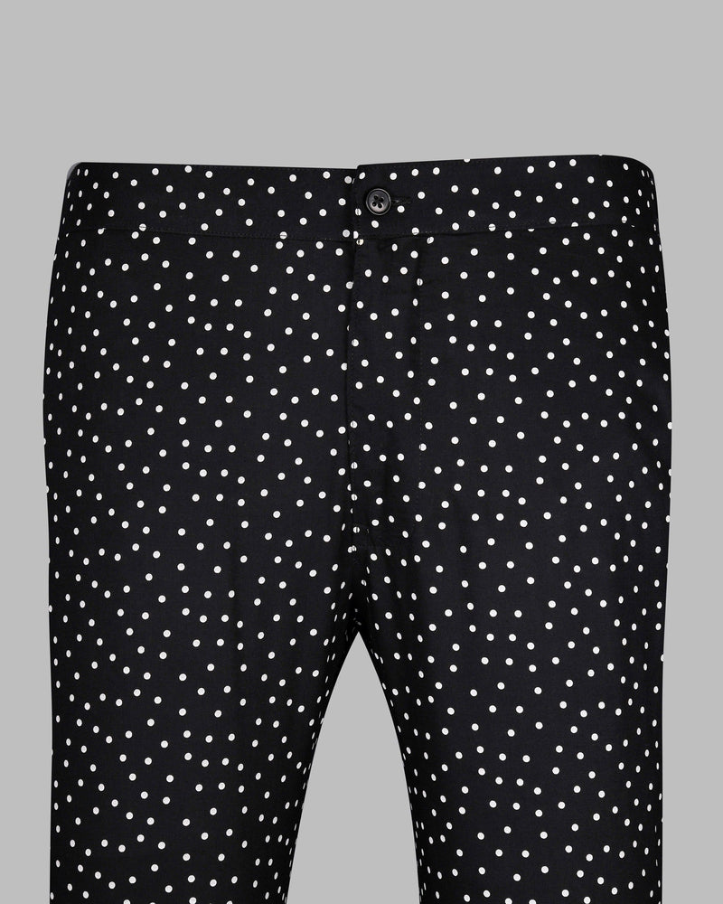 Mirage Black Polka Dotted Premium Tencel Lounge Pant LP136-28, LP136-30, LP136-32, LP136-34, LP136-36, LP136-38, LP136-40, LP136-42, LP136-44