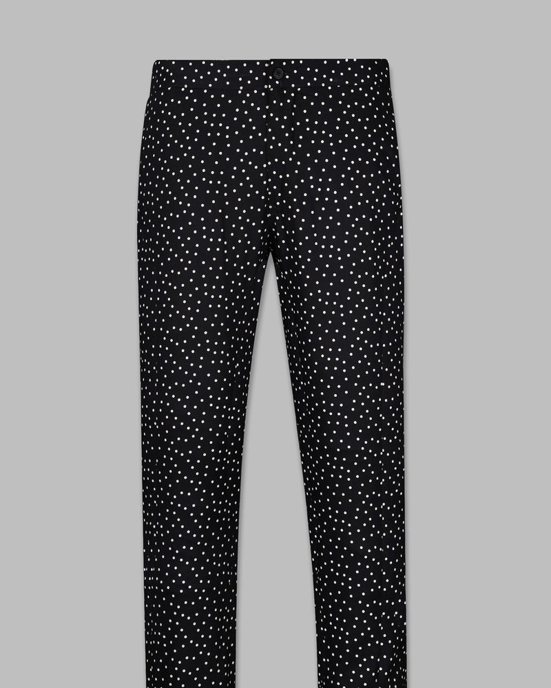 Mirage Black Polka Dotted Premium Tencel Lounge Pant LP136-28, LP136-30, LP136-32, LP136-34, LP136-36, LP136-38, LP136-40, LP136-42, LP136-44