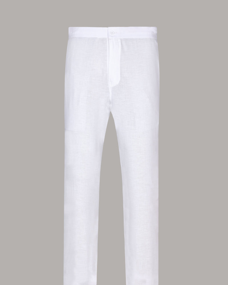 One white Cotton and One White Linen Lounge Pants LP014-30, LP014-42, LP014-32, LP014-40, LP014-38, LP014-28, LP014-44, LP014-34, LP014-36