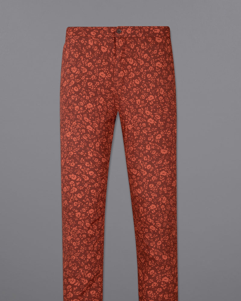 Metallic Copper tonal Floral Printed Premium Tencel Lounge Pant LP152-28, LP152-30, LP152-32, LP152-34, LP152-36, LP152-38, LP152-40, LP152-42, LP152-44