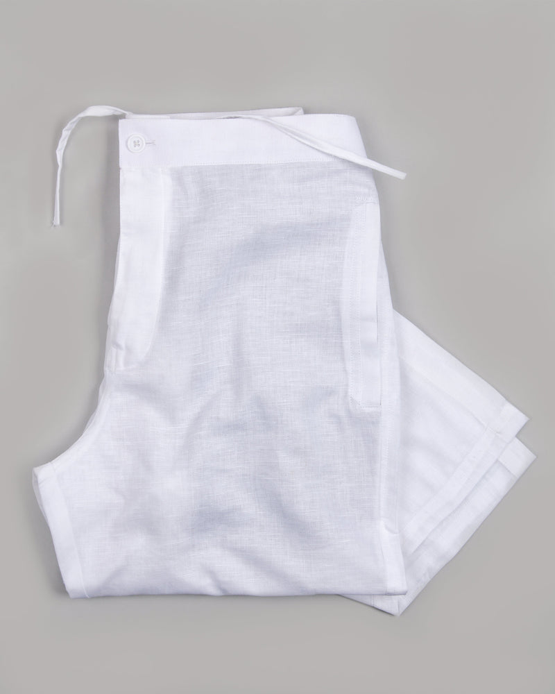 White Linen Lounge Pant LP036-38, LP036-42, LP036-28, LP036-44, LP036-30, LP036-40, LP036-32, LP036-36, LP036-34