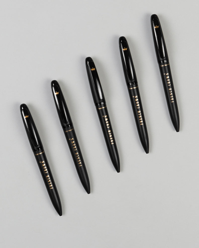 Pack of 5 Matt Black BallPoint Pen P04