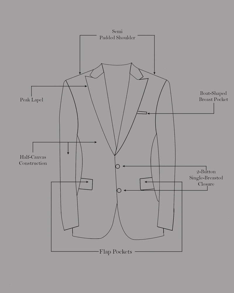 Armadillo Steel Gray Single Breasted Suit