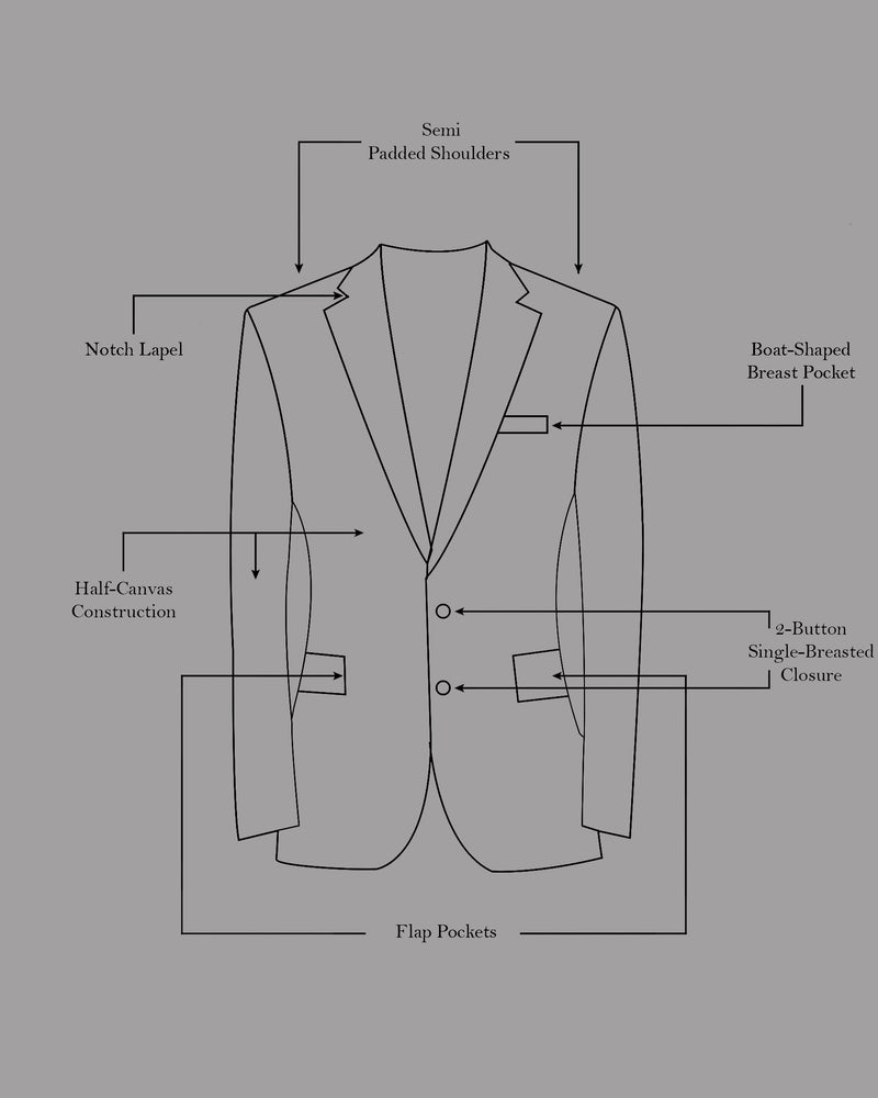 Iridium Brown Solid Suit