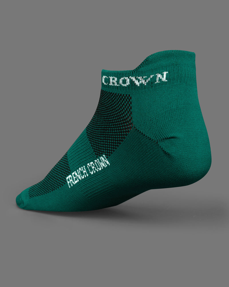 Dark Green Ankle Length Socks  SO033