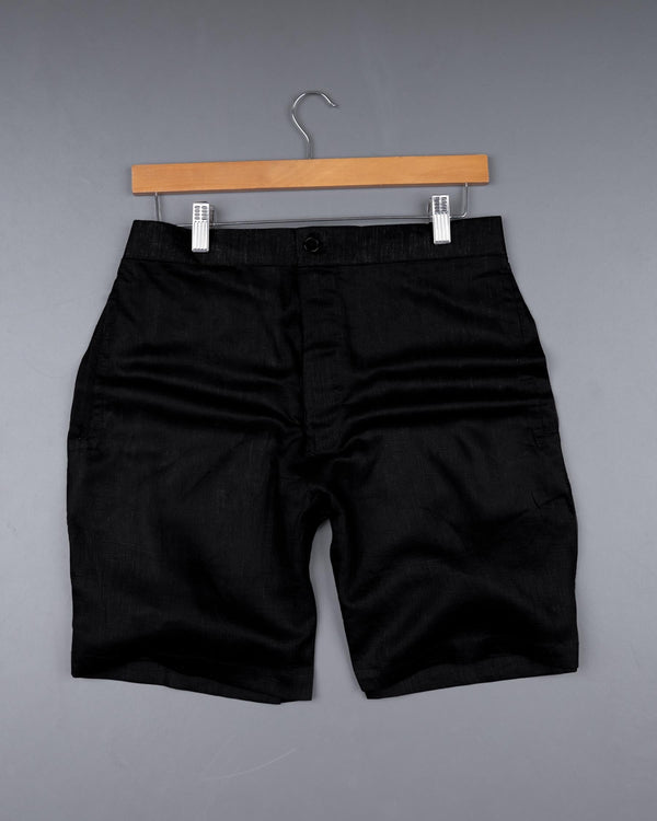 JADE BLACK PREMIUM LINEN SHORTS SR139-28, SR139-30, SR139-32, SR139-34, SR139-36, SR139-38, SR139-40, SR139-42, SR139-44