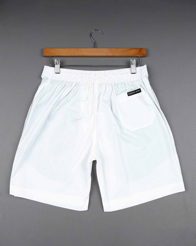 BRIGHT WHITE SUPER SOFT PREMIUM COTTON SHORTS SR140-28, SR140-30, SR140-32, SR140-34, SR140-36, SR140-38, SR140-40, SR140-42, SR140-44