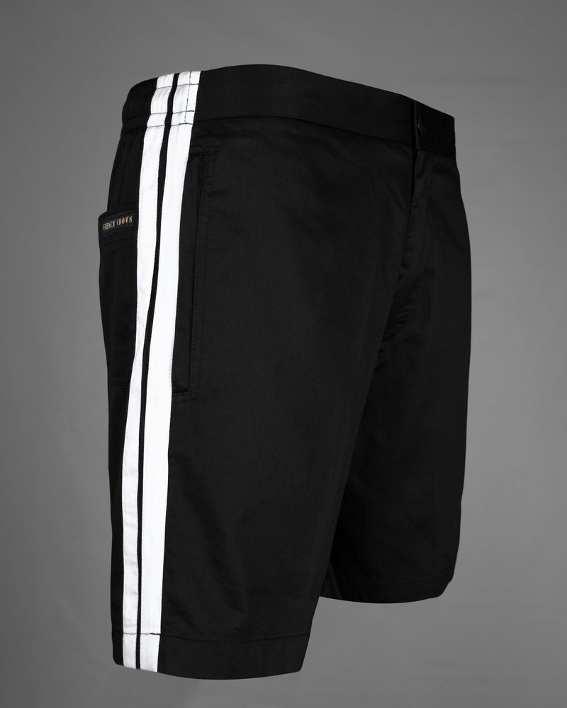 Black designer outlet shorts