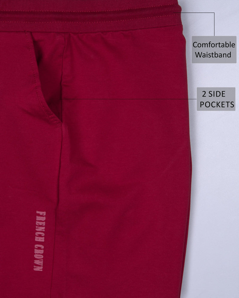 Venetian Red Premium Cotton Swim Shorts