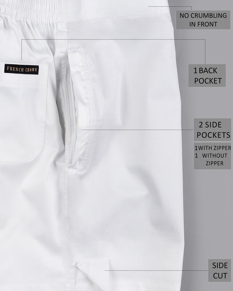 Bright White Premium Cotton and Jade Black Linen Shorts SR01-40, SR01-32, SR01-36, SR01-38, SR01-28, SR01-30, SR01-42, SR01-44, SR01-34