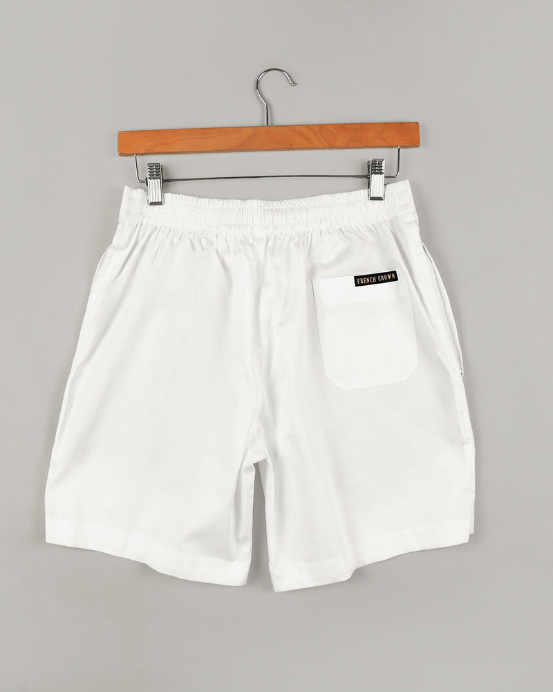 Two Bright White Super soft Premium Cotton Shorts SR05-28, SR05-30, SR05-32, SR05-44, SR05-38, SR05-34, SR05-40, SR05-42, SR05-36