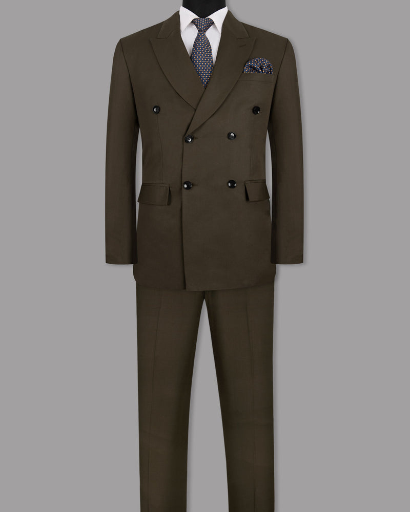 Mondo Brown DouSTe Breasted Premium Cotton Suit ST1312-DB-36, ST1312-DB-42, ST1312-DB-38, ST1312-DB-40, ST1312-DB-44, ST1312-DB-46, ST1312-DB-48, ST1312-DB-50, ST1312-DB-52, ST1312-DB-54, ST1312-DB-56, ST1312-DB-58, ST1312-DB-60