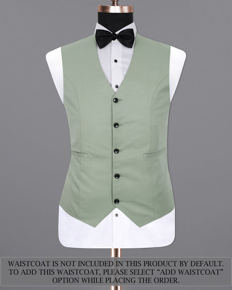 Clay Ash Green Wool Rich Tuxedo Suit