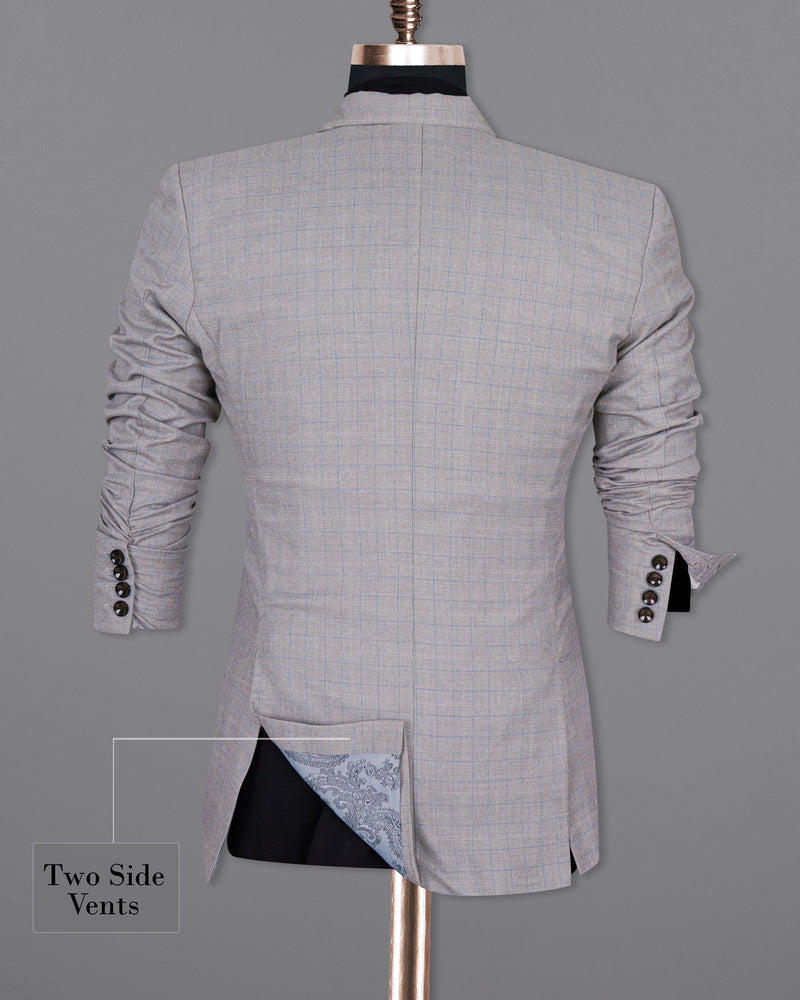 Pale Slate Plaid DouSTe-breasted Woolrich Sports Suit ST1436-DB-PP-36,ST1436-DB-PP-38,ST1436-DB-PP-40,ST1436-DB-PP-42,ST1436-DB-PP-44,ST1436-DB-PP-46,ST1436-DB-PP-48,ST1436-DB-PP-50,ST1436-DB-PP-52,ST1436-DB-PP-54,ST1436-DB-PP-56,ST1436-DB-PP-58,ST1436-DB-PP-60