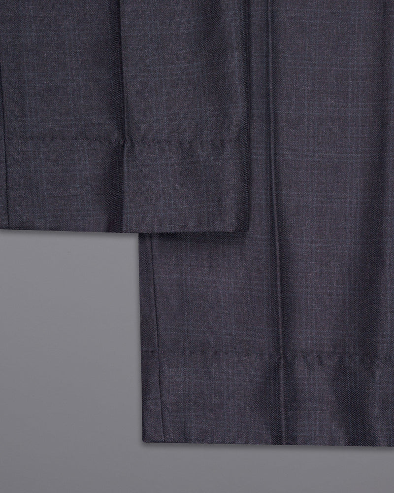 Gravel Grey Subtle Plaid Cross Buttoned Bandhgala Wool Rich Suit ST1567-CBG2-36, ST1567-CBG2-38, ST1567-CBG2-40, ST1567-CBG2-42, ST1567-CBG2-44, ST1567-CBG2-46, ST1567-CBG2-48, ST1567-CBG2-50, ST1567-CBG2-52, ST1567-CBG2-54, ST1567-CBG2-56, ST1567-CBG2-58, ST1567-CBG2-60