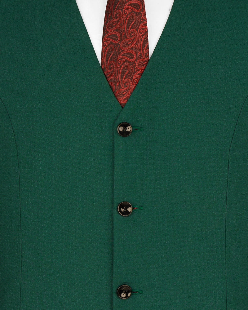 Aqua Deep Green Cross Buttoned Wool Rich Bandhgala Suit ST1602-CBG2-36, ST1602-CBG2-38, ST1602-CBG2-40, ST1602-CBG2-42, ST1602-CBG2-44, ST1602-CBG2-46, ST1602-CBG2-48, ST1602-CBG2-50, ST1602-CBG2-52, ST1602-CBG2-54, ST1602-CBG2-56, ST1602-CBG2-58, ST1602-CBG2-60