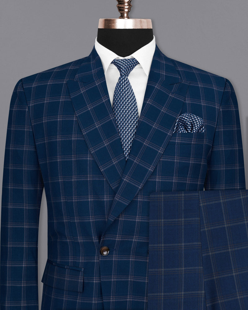 Cloud Burst Blue Super fine Windowpane Double Breasted Wool Rich Suit ST1610-DB-2B-36, ST1610-DB-2B-38, ST1610-DB-2B-40, ST1610-DB-2B-42, ST1610-DB-2B-44, ST1610-DB-2B-46, ST1610-DB-2B-48, ST1610-DB-2B-50, ST1610-DB-2B-52, ST1610-DB-2B-54, ST1610-DB-2B-56, ST1610-DB-2B-58, ST1610-DB-2B-60