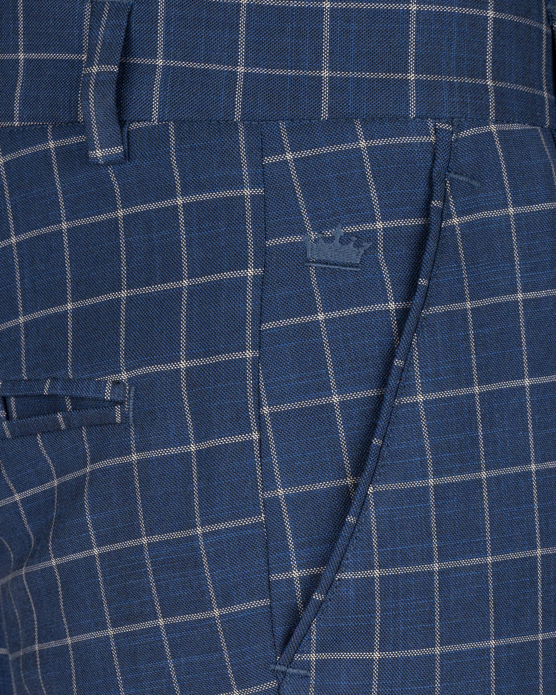 Rhino Blue Super fine Checkered Double Breasted Premium Cotton Suit ST1622-DB-2B-36, ST1622-DB-2B-38, ST1622-DB-2B-40, ST1622-DB-2B-42, ST1622-DB-2B-44, ST1622-DB-2B-46, ST1622-DB-2B-48, ST1622-DB-2B-50, ST1622-DB-2B-52, ST1622-DB-2B-54, ST1622-DB-2B-56, ST1622-DB-2B-58, ST1622-DB-2B-60