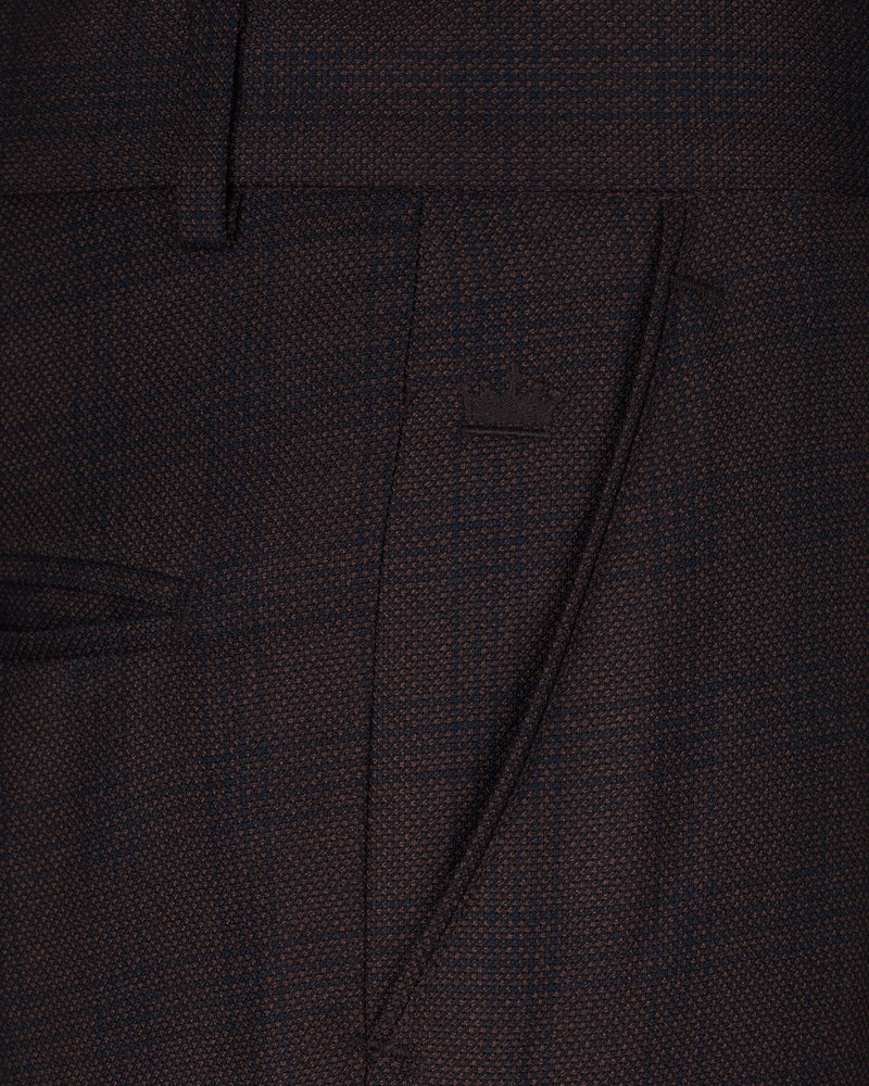 Thunder Brown Subtle Checkered Woolrich Cross buttoned Bandhgala Suit ST1625-CBG2-36, ST1625-CBG2-38, ST1625-CBG2-40, ST1625-CBG2-42, ST1625-CBG2-44, ST1625-CBG2-46, ST1625-CBG2-48, ST1625-CBG2-50, ST1625-CBG2-52, ST1625-CBG2-54, ST1625-CBG2-56, ST1625-CBG2-58, ST1625-CBG2-60