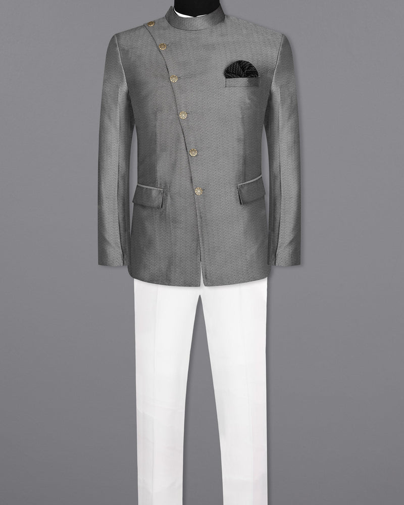 Friar Gray Cross Buttoned Bandhgala Designer Suit ST1662-CBG2-38, ST1662-CBG2-H-38, ST1662-CBG2-39, ST1662-CBG2-H-39, ST1662-CBG2-40, ST1662-CBG2-H-40, ST1662-CBG2-42, ST1662-CBG2-H-42, ST1662-CBG2-44, ST1662-CBG2-H-44, ST1662-CBG2-46, ST1662-CBG2-H-46, ST1662-CBG2-48, ST1662-CBG2-H-48, ST1662-CBG2-50, ST1662-CBG2-H-50, ST1662-CBG2-52, ST1662-CBG2-H-52  