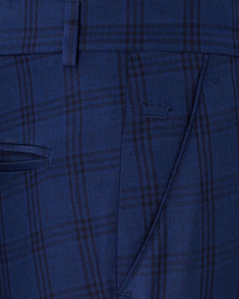 Dark Byzantium Blue Plaid Suit ST1715-SB-36, ST1715-SB-38, ST1715-SB-40, ST1715-SB-42, ST1715-SB-44, ST1715-SB-46, ST1715-SB-48, ST1715-SB-50, ST1715-SB-52, ST1715-SB-54, ST1715-SB-56, ST1715-SB-58, ST1715-SB-60