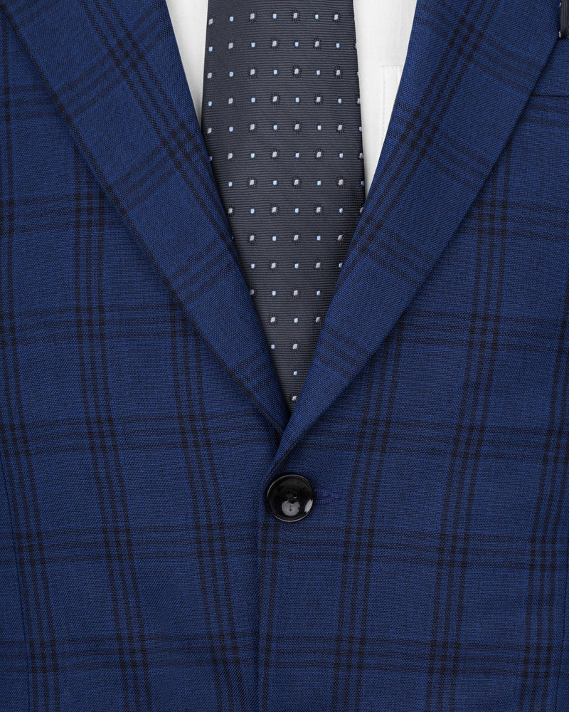 Dark Byzantium Blue Plaid Suit ST1715-SB-36, ST1715-SB-38, ST1715-SB-40, ST1715-SB-42, ST1715-SB-44, ST1715-SB-46, ST1715-SB-48, ST1715-SB-50, ST1715-SB-52, ST1715-SB-54, ST1715-SB-56, ST1715-SB-58, ST1715-SB-60