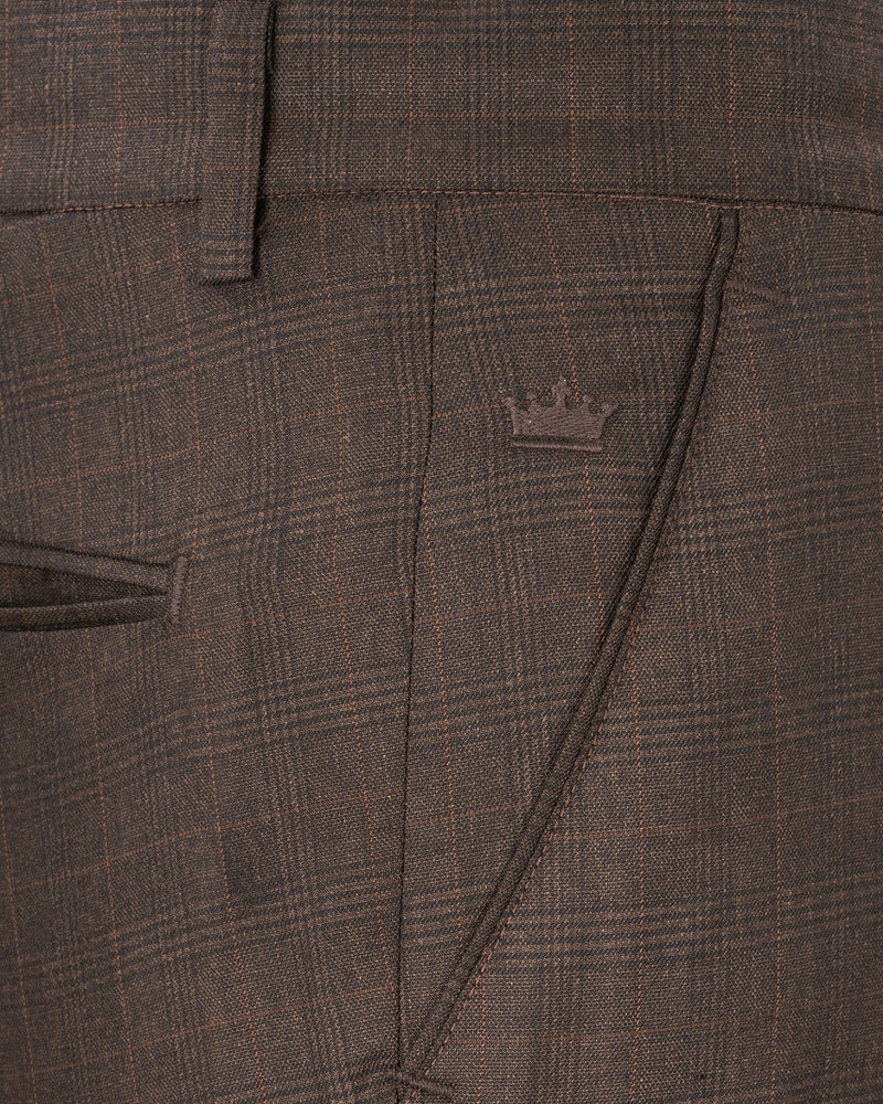 Wenge Brown Subtle Plaid Double Breasted Suit ST1716-DB-36, ST1716-DB-38, ST1716-DB-40, ST1716-DB-42, ST1716-DB-44, ST1716-DB-46, ST1716-DB-48, ST1716-DB-50, ST1716-DB-52, ST1716-DB-54, ST1716-DB-56, ST1716-DB-58, ST1716-DB-60