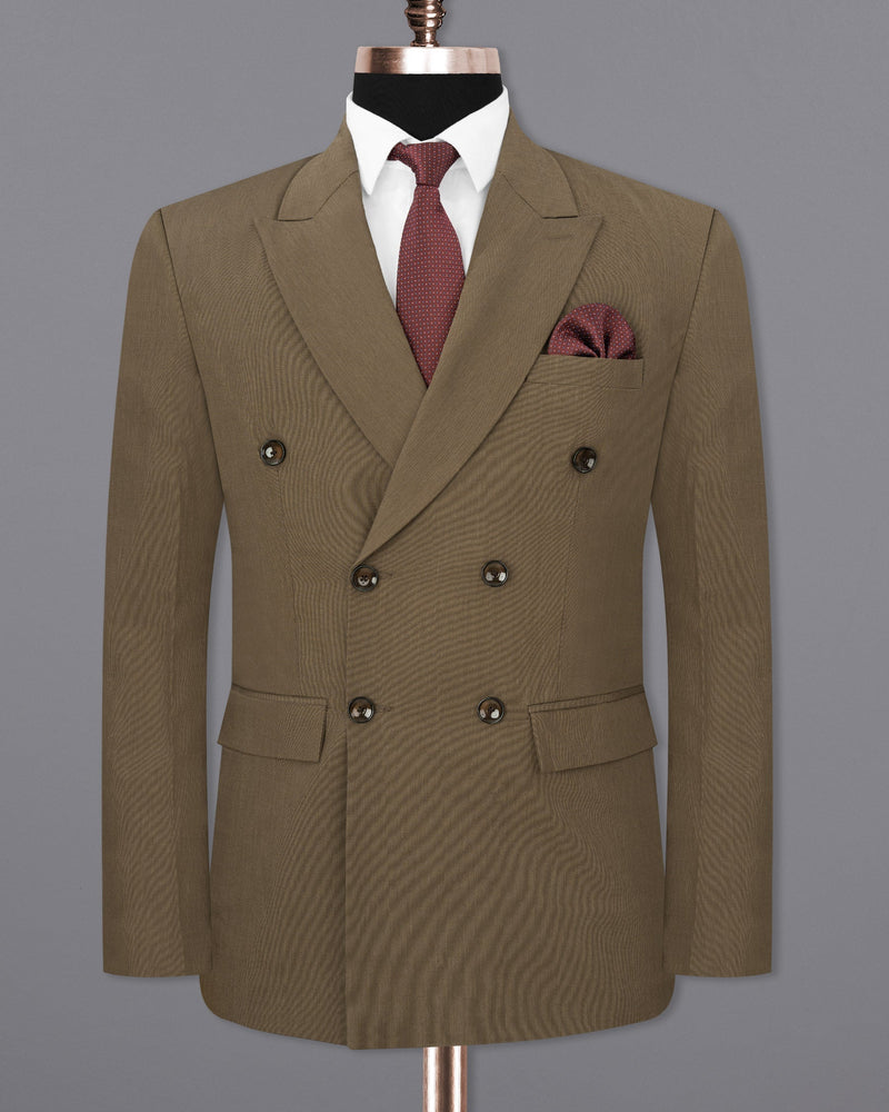 Hemlock Brown Double Breasted Premium Cotton Suit ST1728-DB-36, ST1728-DB-38, ST1728-DB-40, ST1728-DB-42, ST1728-DB-44, ST1728-DB-46, ST1728-DB-48, ST1728-DB-50, ST1728-DB-52, ST1728-DB-54, ST1728-DB-56, ST1728-DB-58, ST1728-DB-60