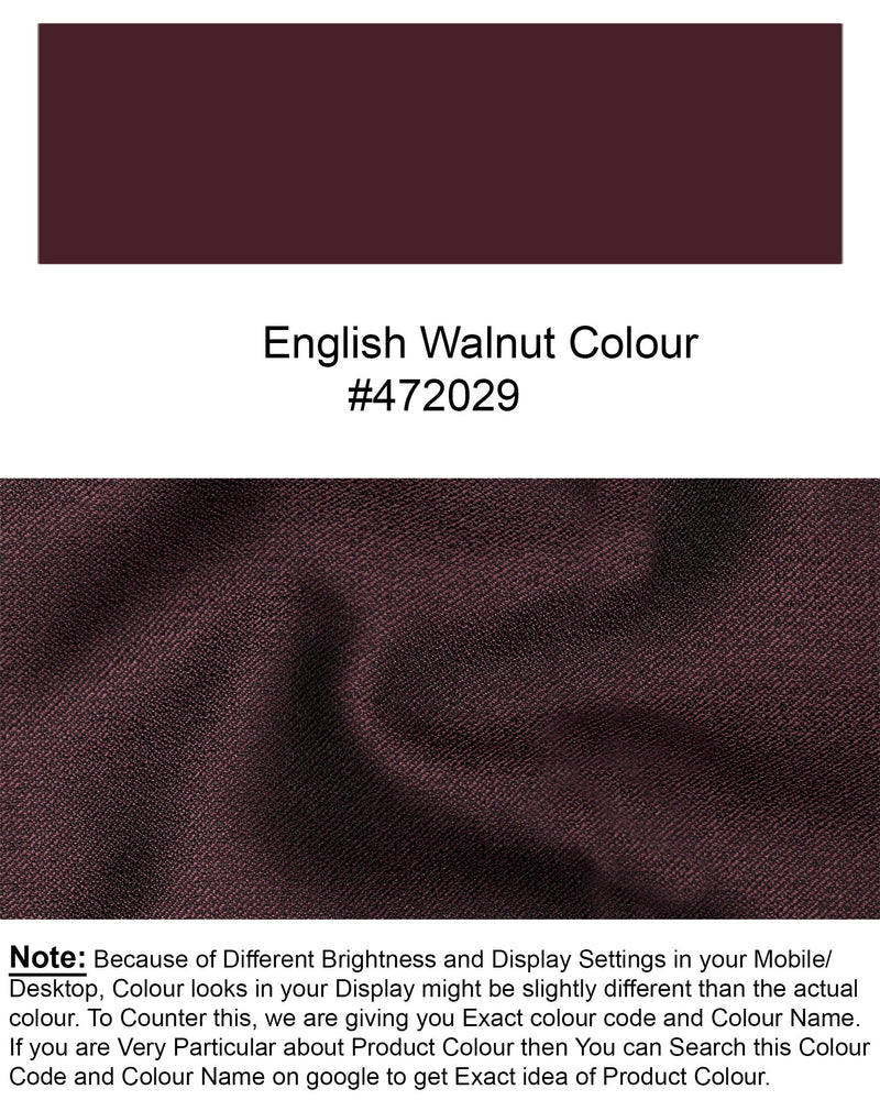 English Walnut Cross Buttoned Bandhgala Suit ST1745-CBG-36, ST1745-CBG-38, ST1745-CBG-40, ST1745-CBG-42, ST1745-CBG-44, ST1745-CBG-46, ST1745-CBG-48, ST1745-CBG-50, ST1745-CBG-52, ST1745-CBG-54, ST1745-CBG-56, ST1745-CBG-58, ST1745-CBG-60