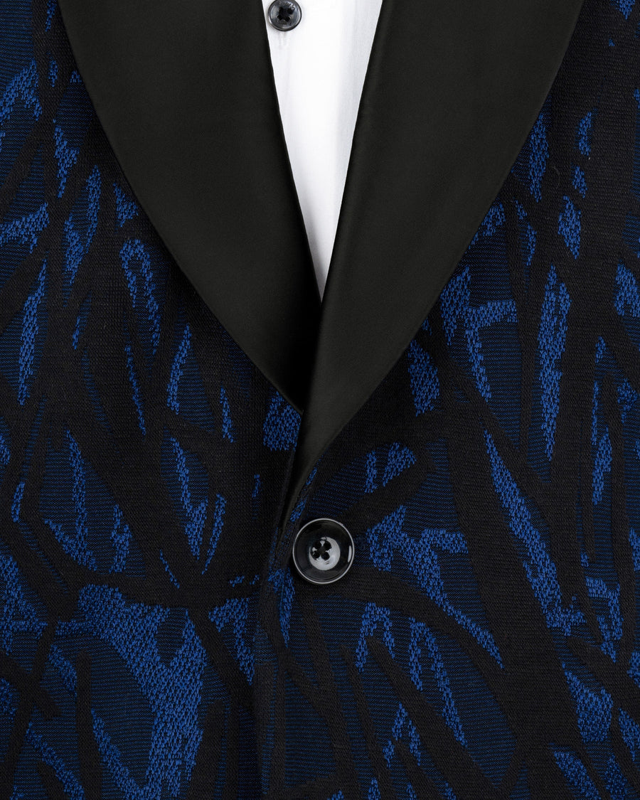 Catalina Blue with Velvet Black abstract Jacquard Textured Tuxedo Suit ST1766-BKL-36, ST1766-BKL-38, ST1766-BKL-40, ST1766-BKL-42, ST1766-BKL-44, ST1766-BKL-46, ST1766-BKL-48, ST1766-BKL-50, ST1766-BKL-52, ST1766-BKL-54, ST1766-BKL-56, ST1766-BKL-58, ST1766-BKL-60