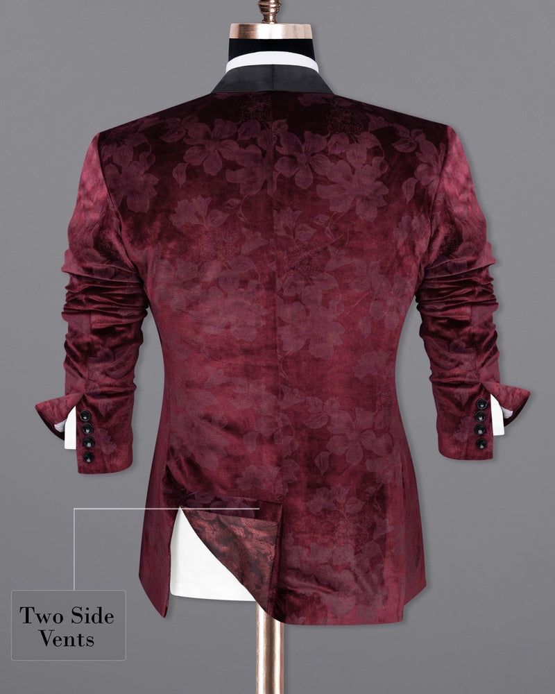 Velvet Dark Sienna Hibiscus flora Textured Designer Tuxedo Suit ST1768-BKL-36, ST1768-BKL-38, ST1768-BKL-40, ST1768-BKL-42, ST1768-BKL-44, ST1768-BKL-46, ST1768-BKL-48, ST1768-BKL-50, ST1768-BKL-52, ST1768-BKL-54, ST1768-BKL-56, ST1768-BKL-58, ST1768-BKL-60