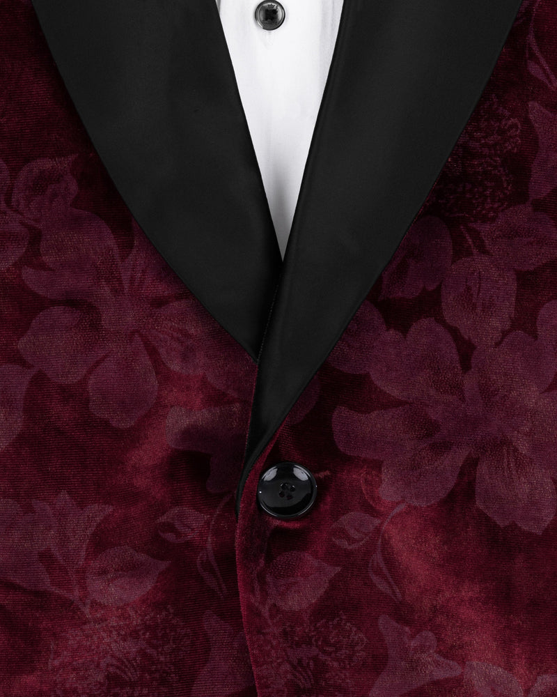 Velvet Dark Sienna Hibiscus flora Textured Designer Tuxedo Suit ST1768-BKL-36, ST1768-BKL-38, ST1768-BKL-40, ST1768-BKL-42, ST1768-BKL-44, ST1768-BKL-46, ST1768-BKL-48, ST1768-BKL-50, ST1768-BKL-52, ST1768-BKL-54, ST1768-BKL-56, ST1768-BKL-58, ST1768-BKL-60