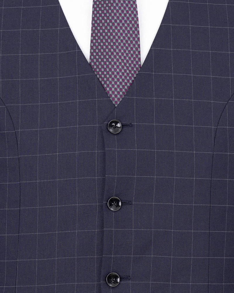 Gun Powder Blue windowpane Single Breasted Suit ST1835-SB-36, ST1835-SB-38, ST1835-SB-40, ST1835-SB-42, ST1835-SB-44, ST1835-SB-46, ST1835-SB-48, ST1835-SB-50, ST1835-SB-52, ST1835-SB-54, ST1835-SB-56, ST1835-SB-58, ST1835-SB-60