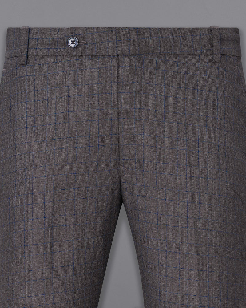 Tundora Gray And Downriver blue Plaid Double Breasted Suit ST1839-DB-36, ST1839-DB-38, ST1839-DB-40, ST1839-DB-42, ST1839-DB-44, ST1839-DB-46, ST1839-DB-48, ST1839-DB-50, ST1839-DB-52, ST1839-DB-54, ST1839-DB-56, ST1839-DB-58, ST1839-DB-60