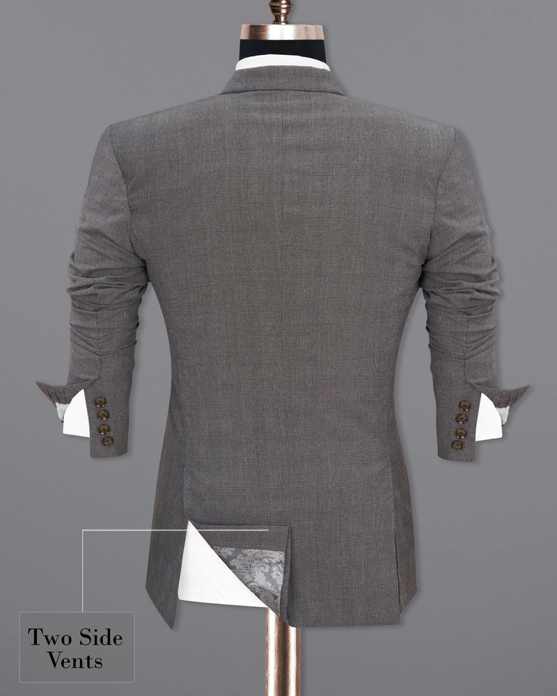 Wenge Gray Subtle Plaid Double Breasted Suit ST1844-DB-36, ST1844-DB-38, ST1844-DB-40, ST1844-DB-42, ST1844-DB-44, ST1844-DB-46, ST1844-DB-48, ST1844-DB-50, ST1844-DB-52, ST1844-DB-54, ST1844-DB-56, ST1844-DB-58, ST1844-DB-60