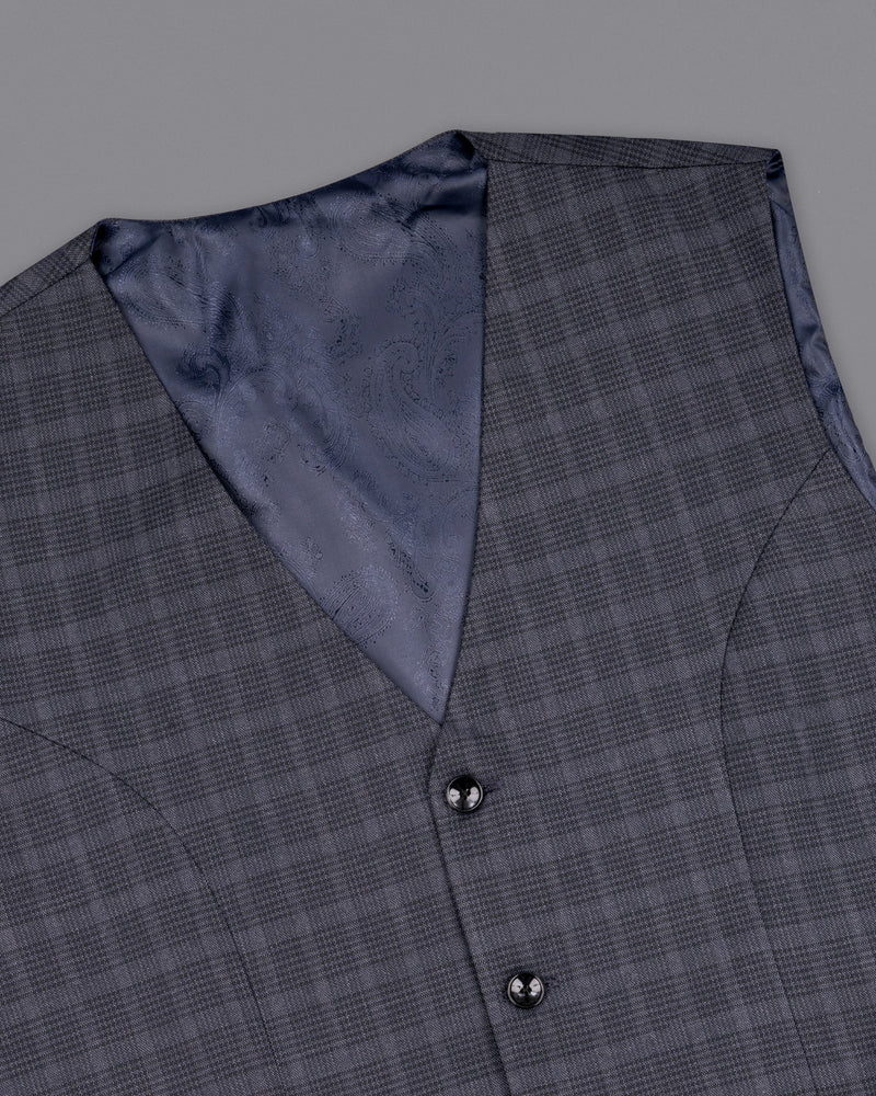 Gravel Gray Plaid Double Breasted Suit ST1851-DB-36, ST1851-DB-38, ST1851-DB-40, ST1851-DB-42, ST1851-DB-44, ST1851-DB-46, ST1851-DB-48, ST1851-DB-50, ST1851-DB-52, ST1851-DB-54, ST1851-DB-56, ST1851-DB-58, ST1851-DB-60