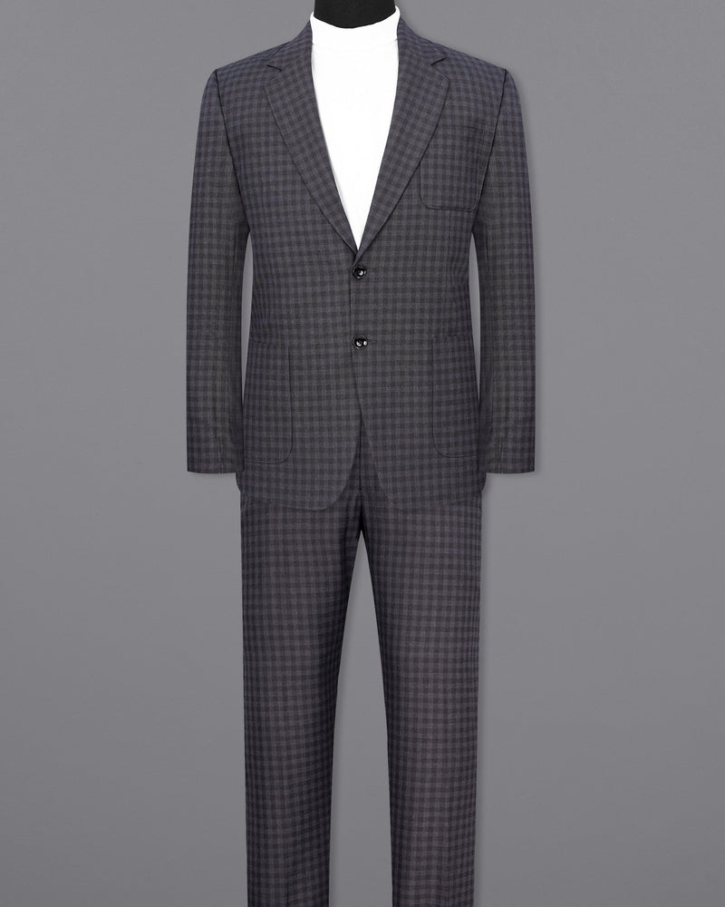 Tuna Gray Plaid Single Breasted Plaid Sports Suit ST1856-SB-PP-36, ST1856-SB-PP-38, ST1856-SB-PP-40, ST1856-SB-PP-42, ST1856-SB-PP-44, ST1856-SB-PP-46, ST1856-SB-PP-48, ST1856-SB-PP-50, ST1856-SB-PP-52, ST1856-SB-PP-54, ST1856-SB-PP-56, ST1856-SB-PP-58, ST1856-SB-PP-60