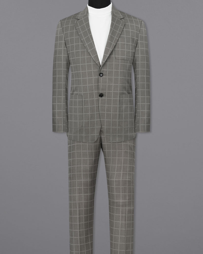 Hurricane Windowpane Single Breasted Sports Suit