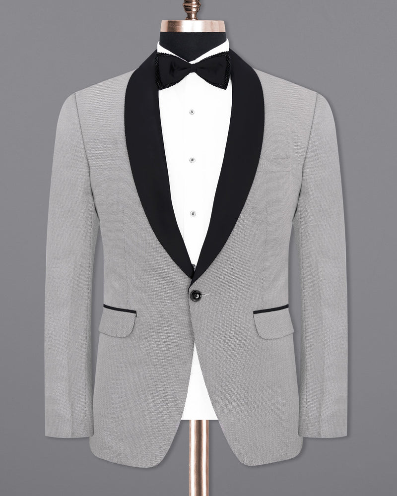 Ghost Grey Tuxedo Blazer BL1879-BKL-36,BL1879-BKL-38,BL1879-BKL-40,BL1879-BKL-42,BL1879-BKL-44,BL1879-BKL-46,BL1879-BKL-48,BL1879-BKL-50,BL1879-BKL-52,BL1879-BKL-54,BL1879-BKL-56,BL1879-BKL-58,BL1879-BKL-60